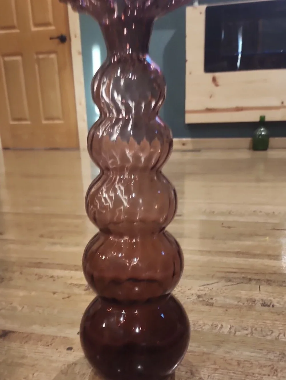Vintage Empoli Purple Glass Multi-Ball Vase